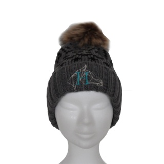 Bonnet POM Gris