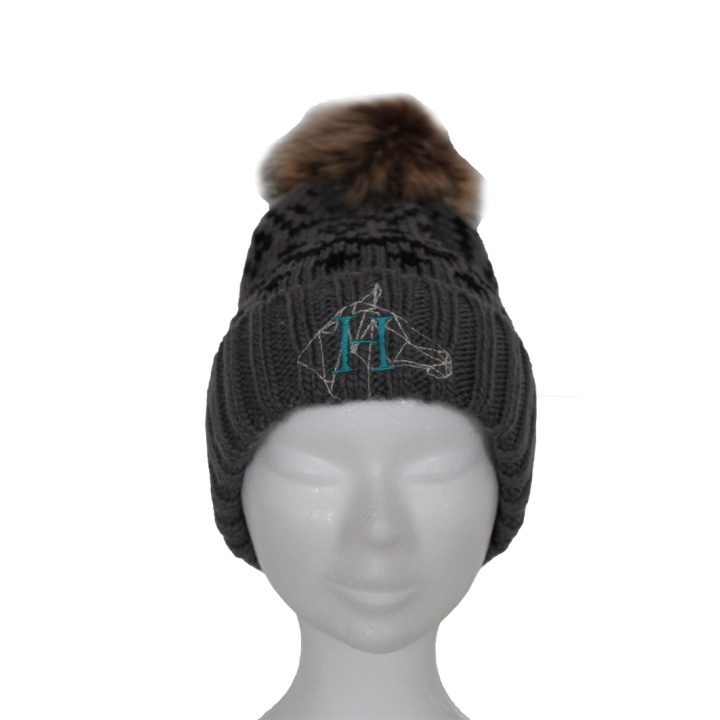 Bonnet POM Gris