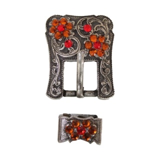 Boucle Silver Antique Orange