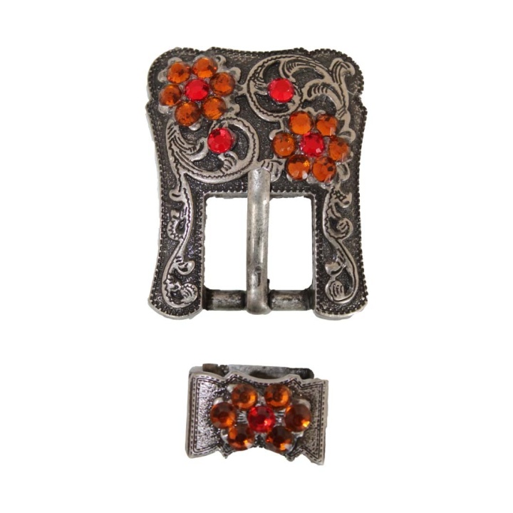 Boucle Silver Antique Orange