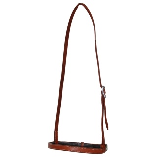 Muserolle plate cuir
