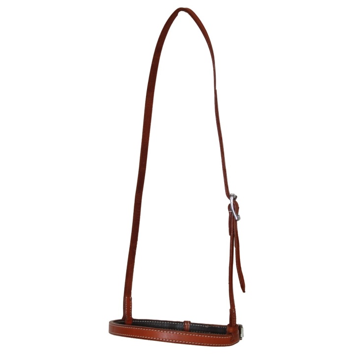 Muserolle plate cuir