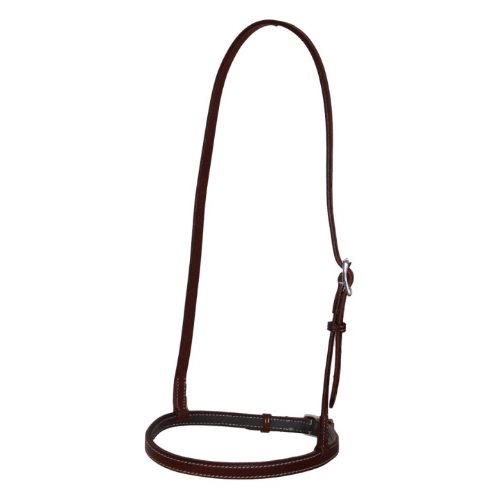 Muserolle plate cuir