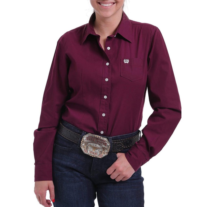 Chemise Cinch Femme Bordeaux