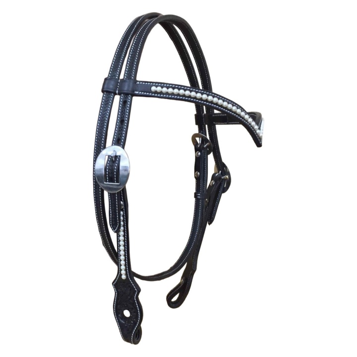 Bridon Frontal Perles Blanches V