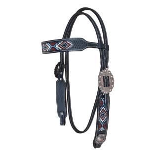 Bridon Perles Burgundy / Blue