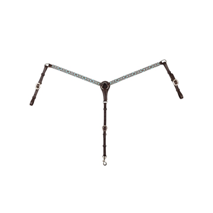 Collier de Chasse Perles Turquoise/Brique