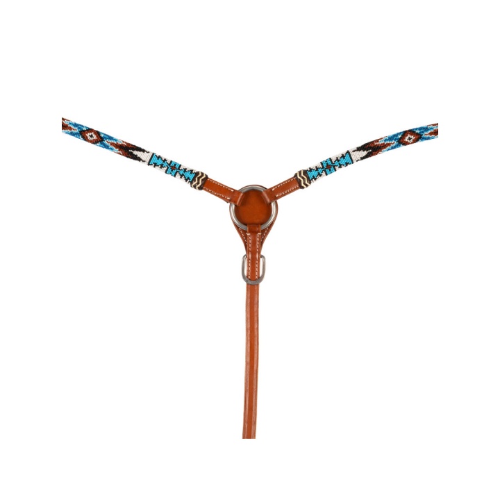 Collier de Chasse Perles Turqoise/Blanc
