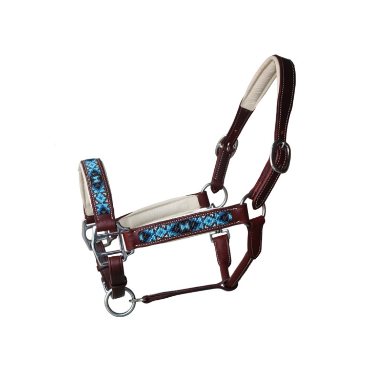Licol Cuir WT Pearl Turquoise