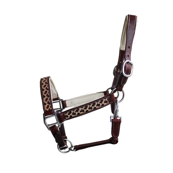 Licol Cuir WT Pearl Leopard
