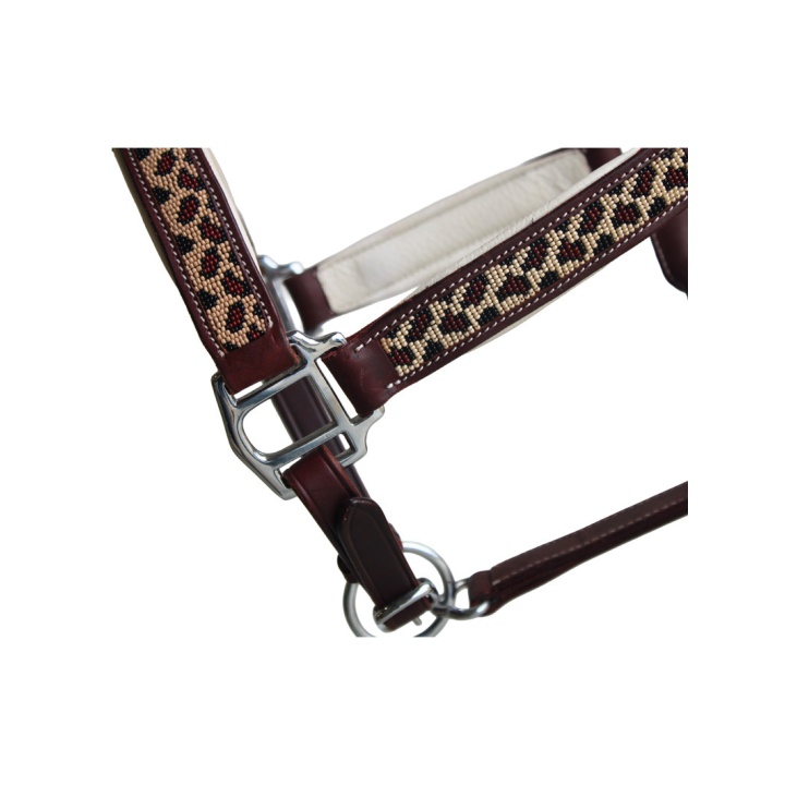 Licol Cuir WT Pearl Leopard