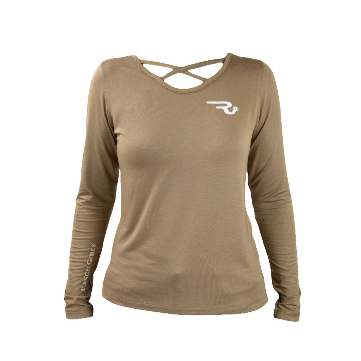 Tee Shirt manches longues Femmes ALLISON Almond