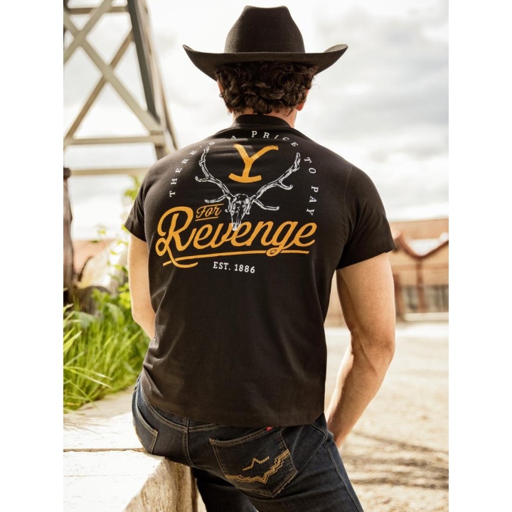 T-Shirt Western Yellowstone For Revenge Noir | Coton
