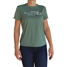 Tee Shirt Femme FRIDA Sage Green Ranch Girl | El Pinto