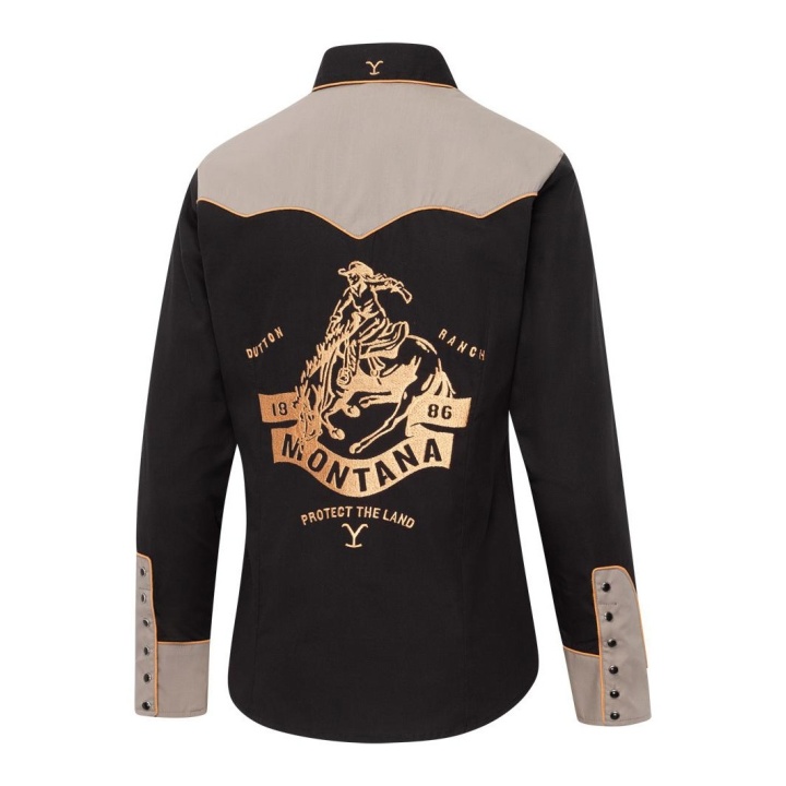 Chemise Western Femme Yellowstone Cowgirl | Dutton Ranch