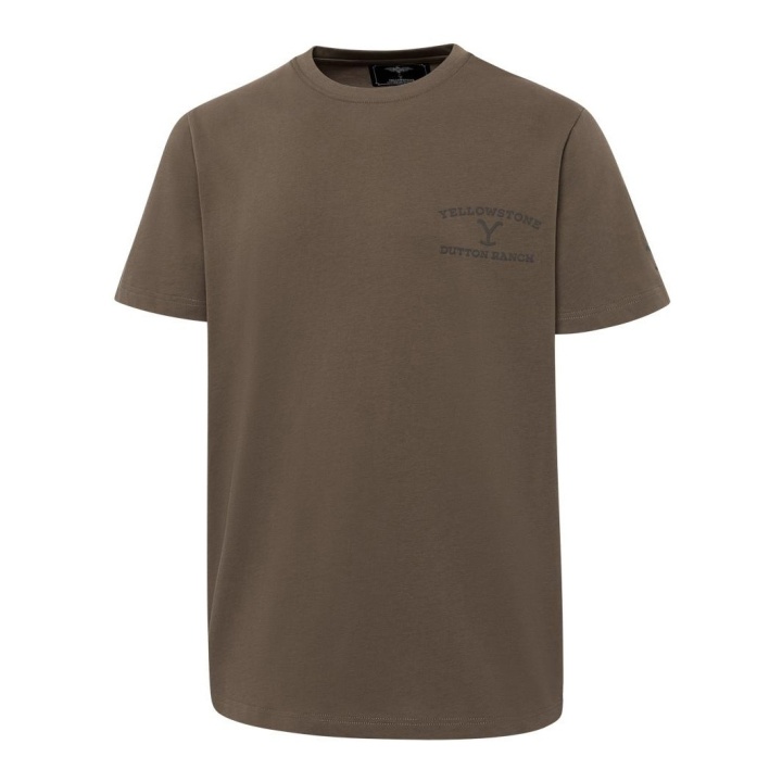 T-Shirt Western Yellowstone For Revenge brown | Coton