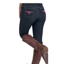 Jean western femme Antos Vintage pink RAWHIDE | Sellerie EL PINTO