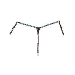 Collier de chasse western Pool’s Navajo Sky cuir huilé | EL PINTO
