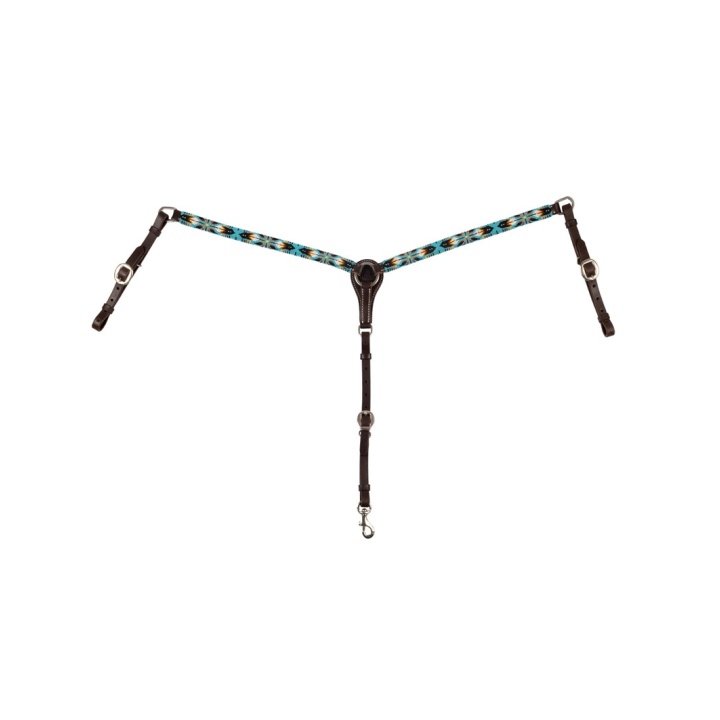 Collier de chasse western Pool’s Navajo Sky cuir huilé | EL PINTO