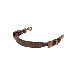 Pont de collier de chasse western cuir floral | EL PINTO