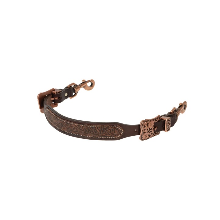 Pont de collier de chasse western cuir floral | EL PINTO